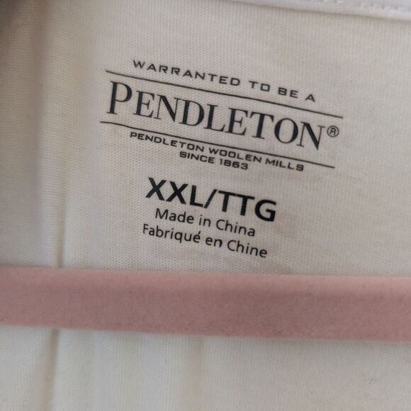Pendleton Plus Size Long Sleeve White Scoop Neck Tee XXL - Picture 5 of 5